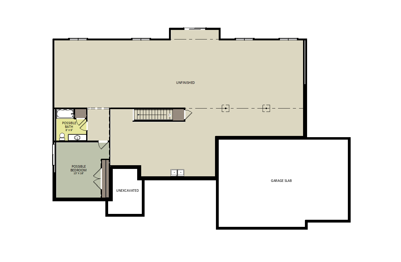 JuniperLower Level Floor Plan